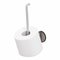 Spare toilet roll holder  Stainless steel brushed black VRIJSTAAND PLUS