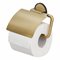 Toilet roll holder with lid  Brass brushed black VRIJSTAAND PLUS glans