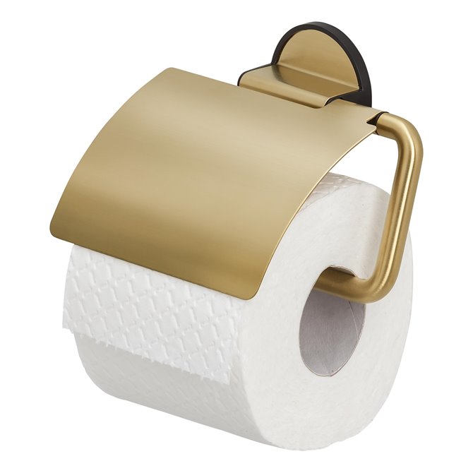 Porte Papier WC avec support téléphone - Doré brossé