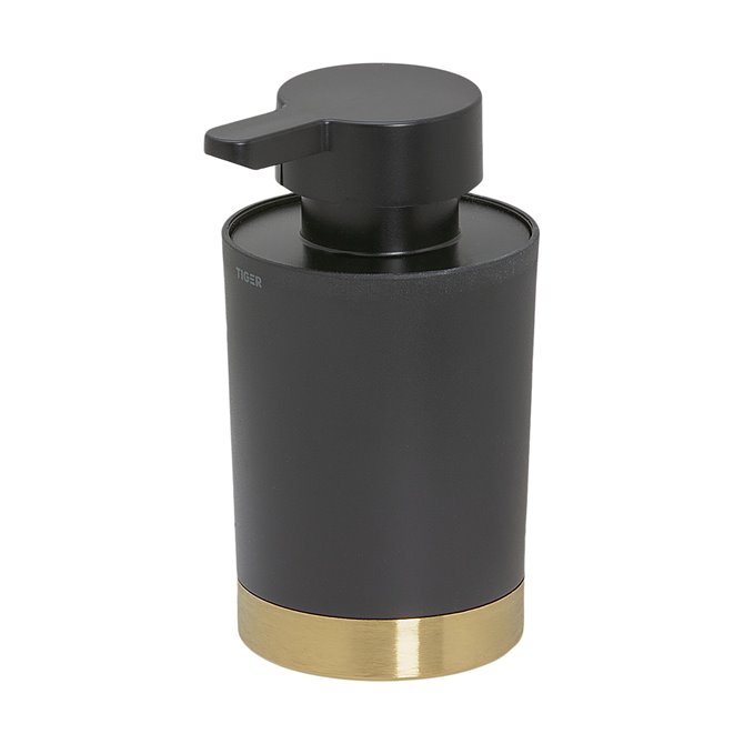 Freestanding soapdispenser  Brass brushed black VRIJSTAAND