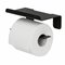 Toiletrolhouder met planchet Zwart PLUS2