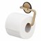 Toilet roll holder Brass brushed black VRIJSTAAND PLUS