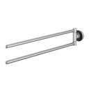 Towel rail with 2-arms rvs