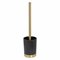 Freestanding toilet brush & holder  Brass brushed black VRIJSTAAND