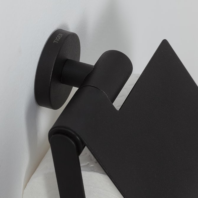 Luxe Matte Black Wall Mounted Toilet Brush - LUSSO