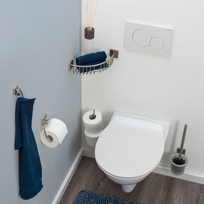 MaxHold Brosses WC et Supports - Brosse de Toilette avec Porte-Balai -  Ventouse Système de Vide - Pas de Perçage - Acier Inoxydable Ne Rouille  Jamais- Accessoires WC : : Cuisine et Maison