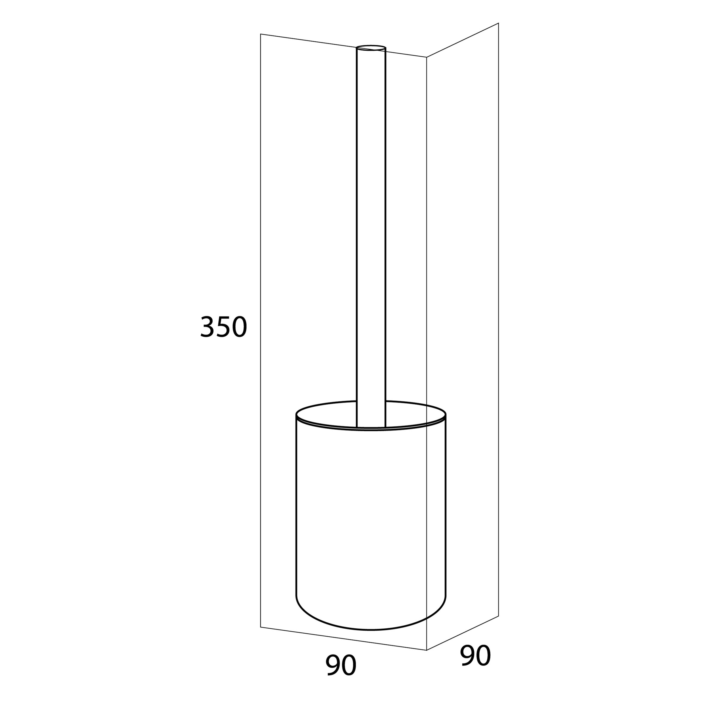 toilet brush & holder