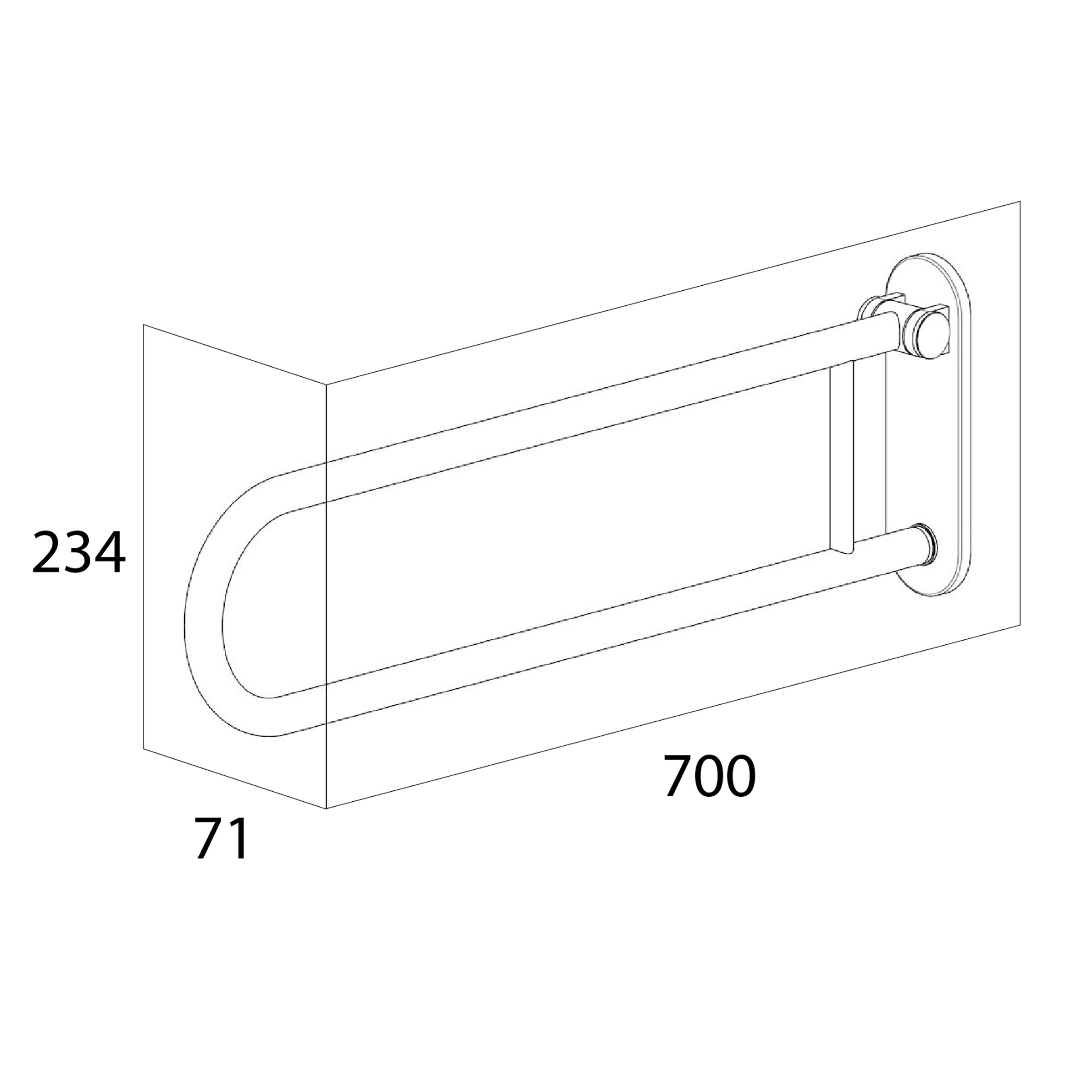 Drop down grab rail | Tiger